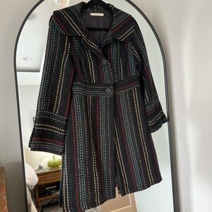 S-Twelve Black Stripe Peacoat